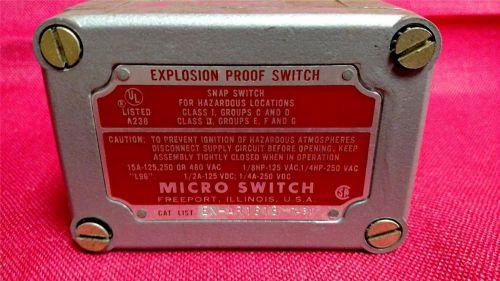 Explosion proof micro switch ex-ar 1613 7431- nos for sale
