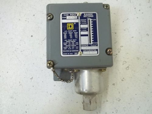 Square d 9012-acw5 ser.b pressure switch *used* for sale