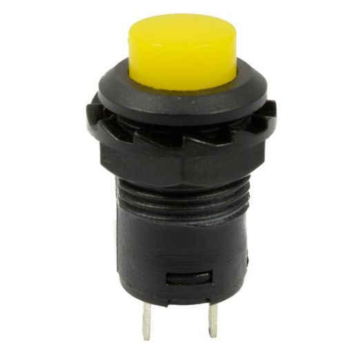 Car truck boat locking lock dash off-on push button switch black &amp; yellow button for sale