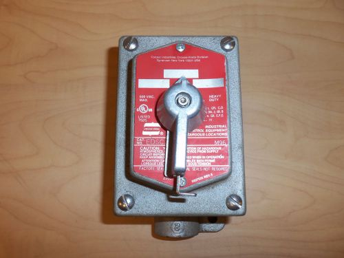 New crouse hinds edsc21273 m96 explosion proof 3 position selector switch for sale