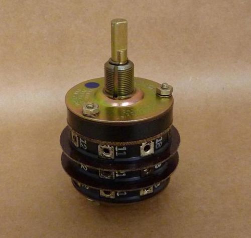ELECTROSWITCH 31303A-S 8 Position 3 Stack Rotary Switch
