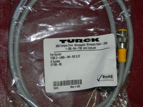 Turck tc8s2-l669-1m-rs-5.3t type c cordsets cable  din valve plugs u7156-08 for sale