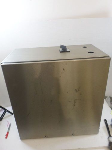 Used Stainless Steel 4x CUBIC enclosure  24&#034;x24&#034;x12&#034;   MODULSYSTEM  BH069058