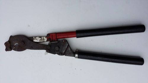 Ratchet Hard Wire Cable Cutter 1-3/16&#034; Capacity Used
