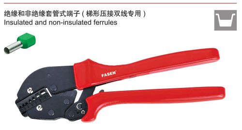 2x(0.5-6)mm2 2x(20-10)awg insulated and non-insulated ferrules crimping plier for sale