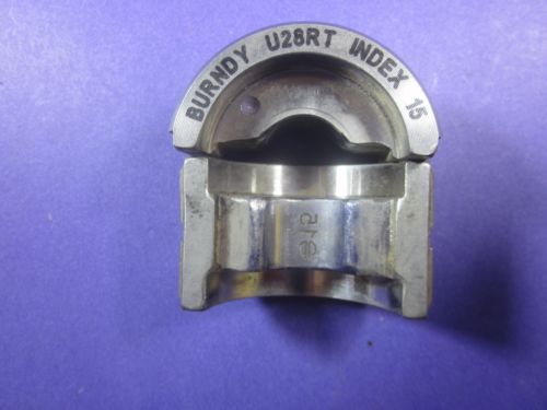 Burndy u die u28rt index 15 4/0 cu purple 12 ton hydraulic compression tool for sale