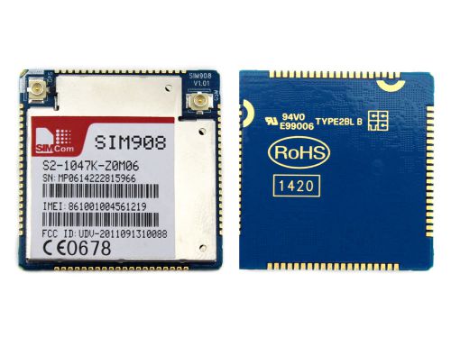 High Qaulity SIM908 Chip SIMCOM Quad Band GPS GSM GPRS Module New Supply