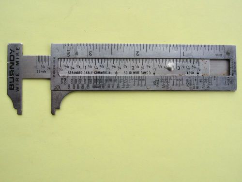 Wire micrometer:  burndy wire-mike, wire id &amp; measuring tool for sale