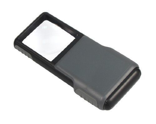 Carson 5x MiniBrite LED Lighted Slide-Out Aspheric Magnifier w/Protective Sleeve