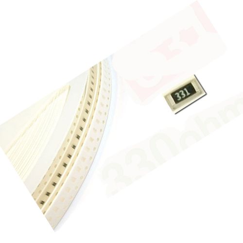 5000 x SMD SMT 0805 Chip Resistors Surface Mount 330R 330ohm 331+/-5% RoHs