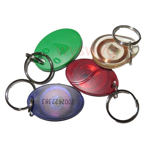 4pcs High Quality 125KHz RFID EM4100 Induction Tag Keyfob For Access Control