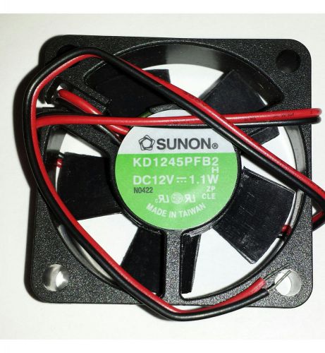 SUNON KD1245PFB2 H  FAN 45mm X 45mm X 10mm 12V Two Wire Unterminated, New