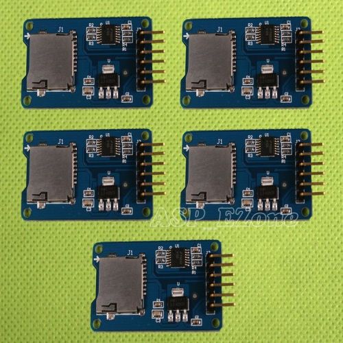 5PCS Micro SD Storage Board TF Card Memory Shield Module SPI For Arduino