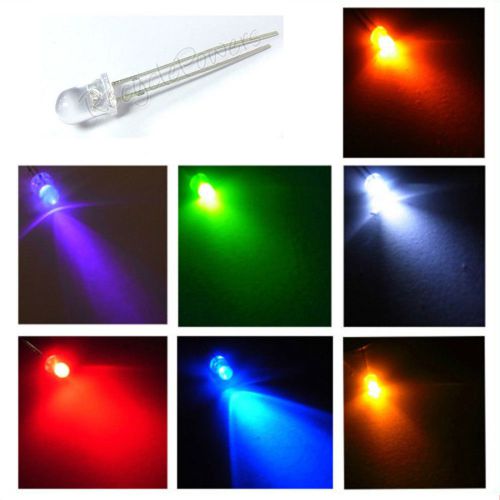 10 x 5mm bright 7 colors 20000 mcd led bulb light for sale