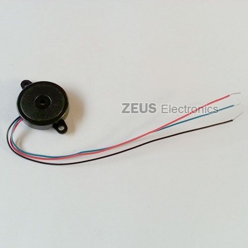 2 pcs PIEZO ELECTRONIC TRANSDUCER 3-16V, WIRE TYPE with Mounting Holes