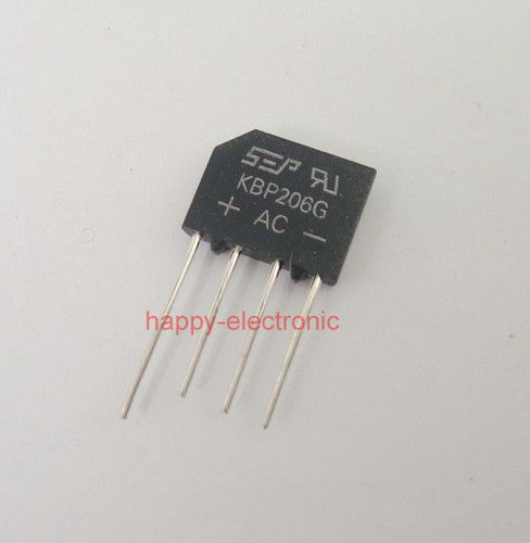 10pcs kbp206g generic diode bridge rectifier 2a 600v for sale