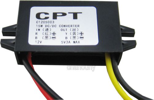 DC buck converter Car power supply Voltage Regulator volt Adapter 8-20/12V to 5V