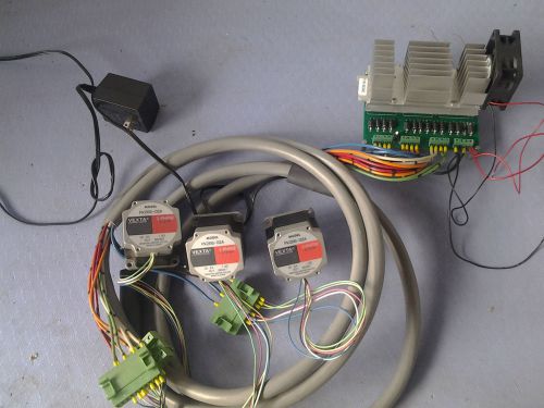 DIY CNC kit, Univelop 3 axis controller, 3 stepper motors and cabling