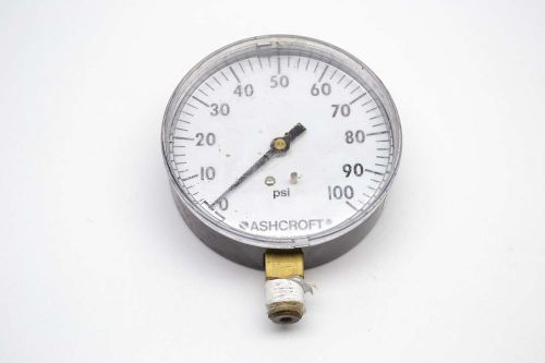 Ashcroft 355-06 0-100psi 3-1/2 in 1/4 in npt pressure gauge b438530 for sale
