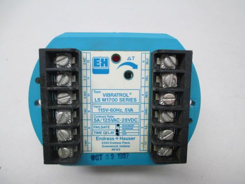 New endress hauser ls m1700 5a amp level 125v-ac transmitter d285673 for sale