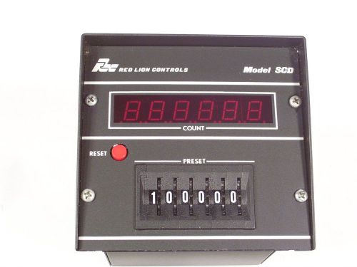 Red Lion Controls SCD00600 6-Digit Presetable Counter