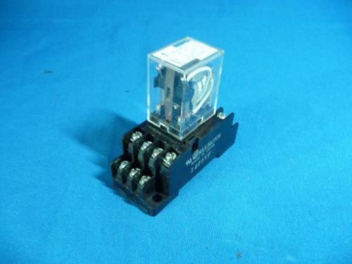 Lot 3pcs omron my2k relay w/ pyf14a socket for sale