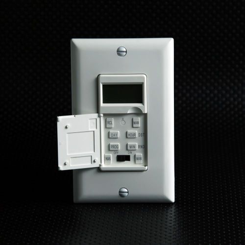 7Day InWall Programmable Digital Timer Light Switch 4WireTimer Neutral Required