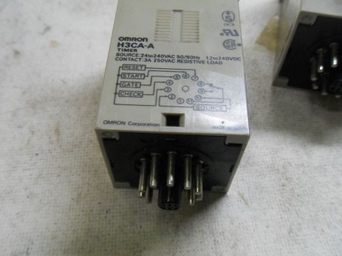 (G1-5) 2 USED OMRON H3CA-A SOLID STATE TIMER