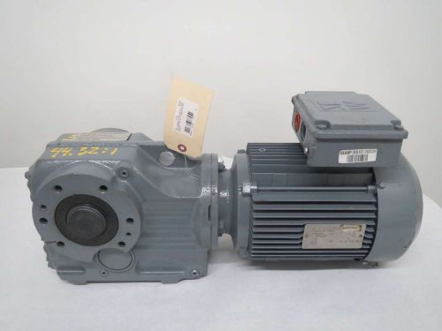 Sew eurodrive ka67 44.32:1 gear 3hp 330/575v-ac 1720rpm electric motor b367487 for sale