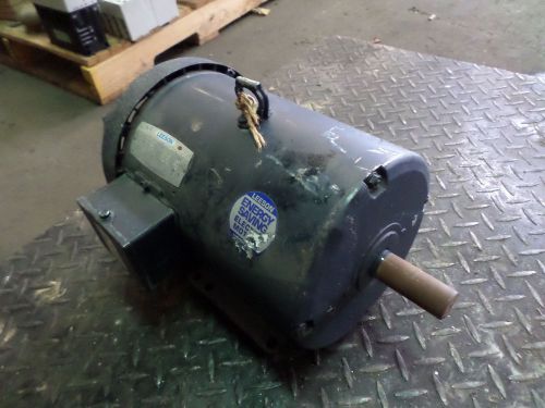 Leeson 7.5 hp motor, rpm 3505, v 208-230/460, g131082.00, c184t34fb14a, used for sale