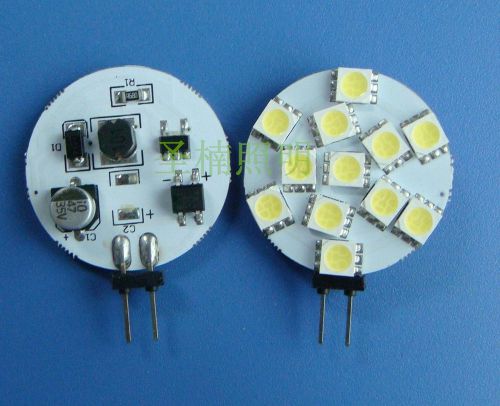 SN 10pcs 2W G4 12-5050 SMD LED Bulb lamp Super Bright Light White DC 12V
