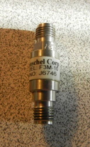 Weinschel F3M-10 Fixed Coaxial Attenuator DC to 12.4 GHz SMA 434