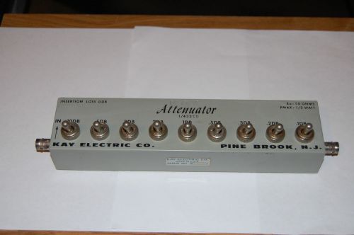 KAY  COAXIAL VARIABLE ATTENUATOR 1/432CD 1/2 W 50 OHM