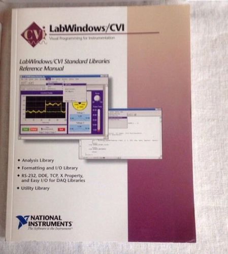 National instruments lab/windows/cvi full development system windows nt/95/3.1 for sale
