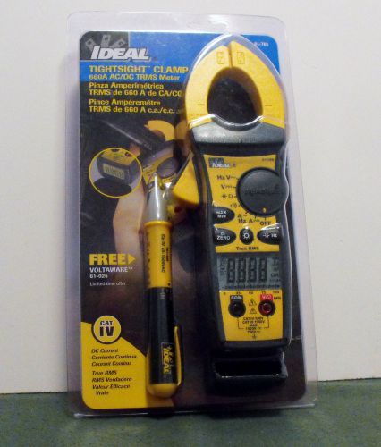 Ideal 61-765 660a ac/dc tightsight® clamp meter new for sale