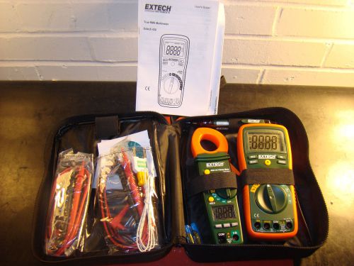 Extech, tk430, electrical test kit, true rms mulitmeter &amp; clamp meter kit, /kt3/ for sale