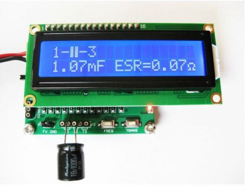 Led transistor tester + frequency meter + thermometer + esr + inductance for sale