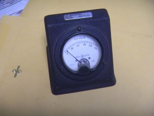 GENERAL ELECTRIC DC VOLTS VBD22  METER  in HEAVY METAL CASE Steampunk S320-8