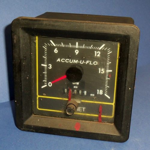Signet scientific 12vdc 0-18 gpm accum-u-flo flow meter, mk575.4r for sale