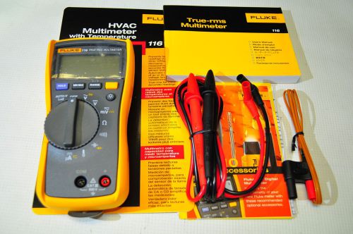 Fluke 116 Digital Multimeter For HVAC meter. Temp and microamp