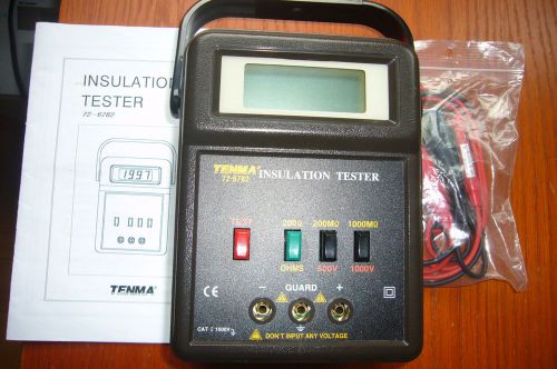 tenma insulation tester / megohmmeter 72-6782 new