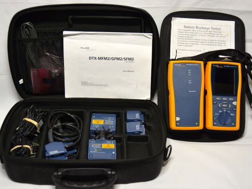 Fluke networks dtx 1800 cable tester w/ mfm2 modules for sale