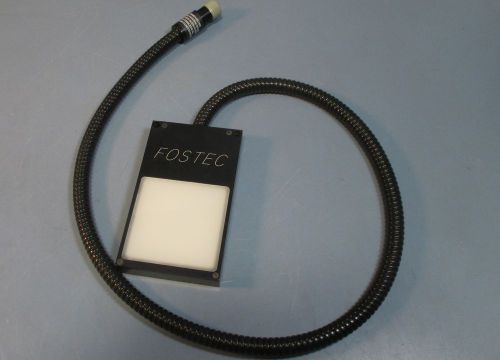 Fostec fiber optic light pad 3-1/4&#034; square light on 6 x 3-1/2&#034; pad used for sale