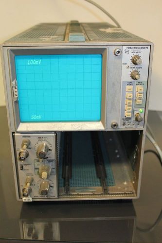 Tektronix 7603 Oscilloscope with 7A26 Dual Trace Amplifier - Powers up no trace