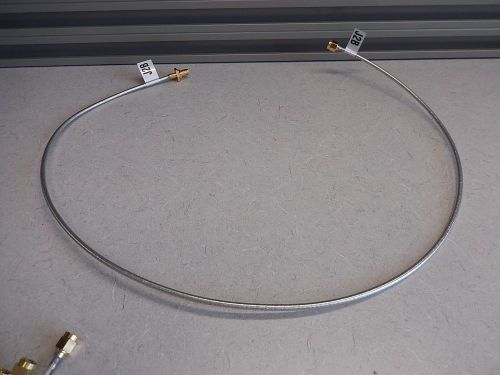 GOLD PLATED SMA BULKHEAD RG-402 FLEXIBLE CABLE ASSEMBLY 30&#034;  1137