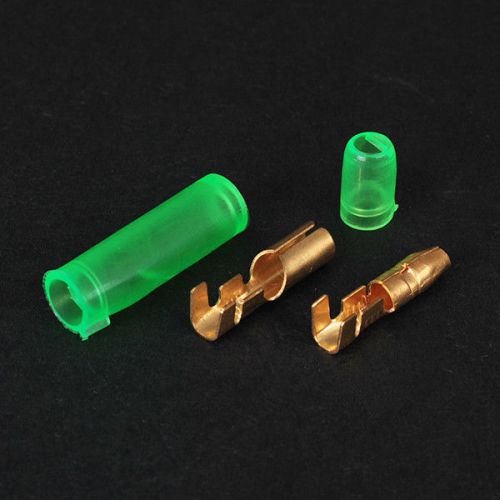 30 pair bullet connector crimp terminals female+ male with insulated cover 4.0mm for sale