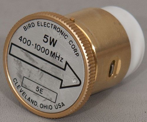 Bird 5E 5W 400-1000 MHz Wattmeter Slug/Element 43+
