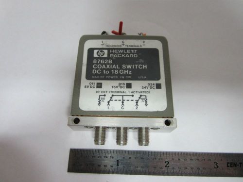 Hp coaxial switch 8762b rf microwave frequency bin#1e-m-1 for sale