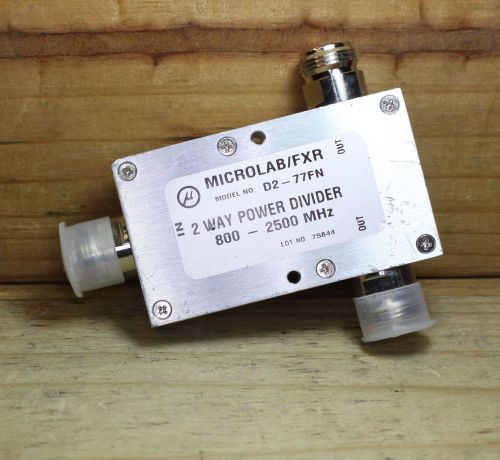 MICROLAB/FXR D2-77FN 2 WAY POWER DIVIDER 800 - 2500