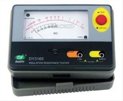 W/ leads meter new resistor dy3165 tester 500v analogue insulation resistance for sale
